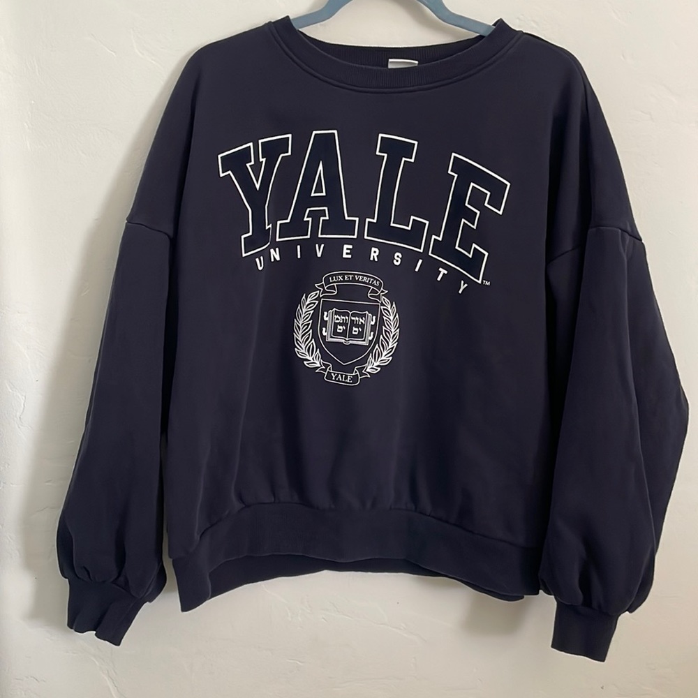 Yale University Navy crewneck Sweatshirt